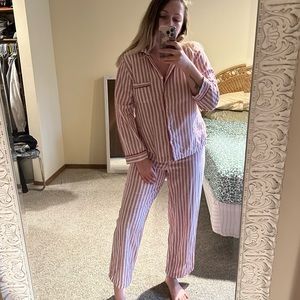 vintage vibe cotton pajama set 2pc